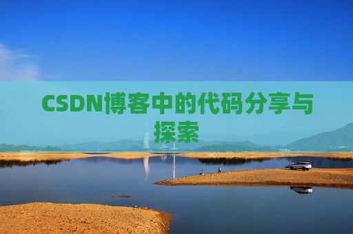 CSDN博客中的代码分享与探索